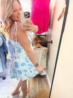 MARINE PRINT MINI DRESS