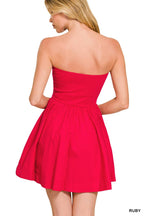 Knit N Woven Fit N Flare Mini Dress