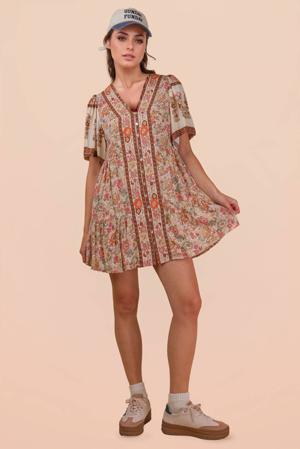 Woven Mini Dress