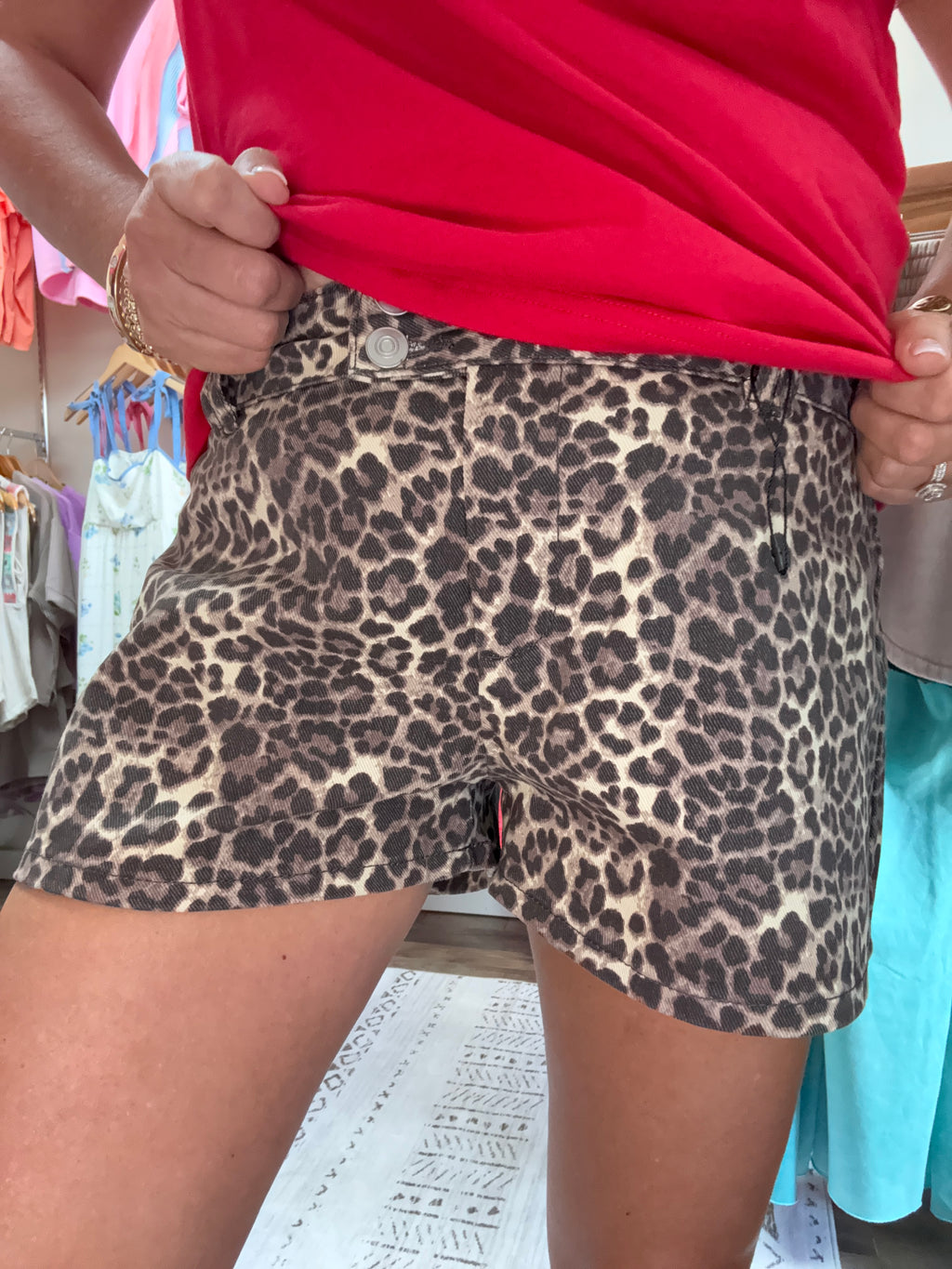 Leopard Print Shorts