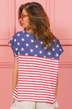 Star With Stripe Combo Top
