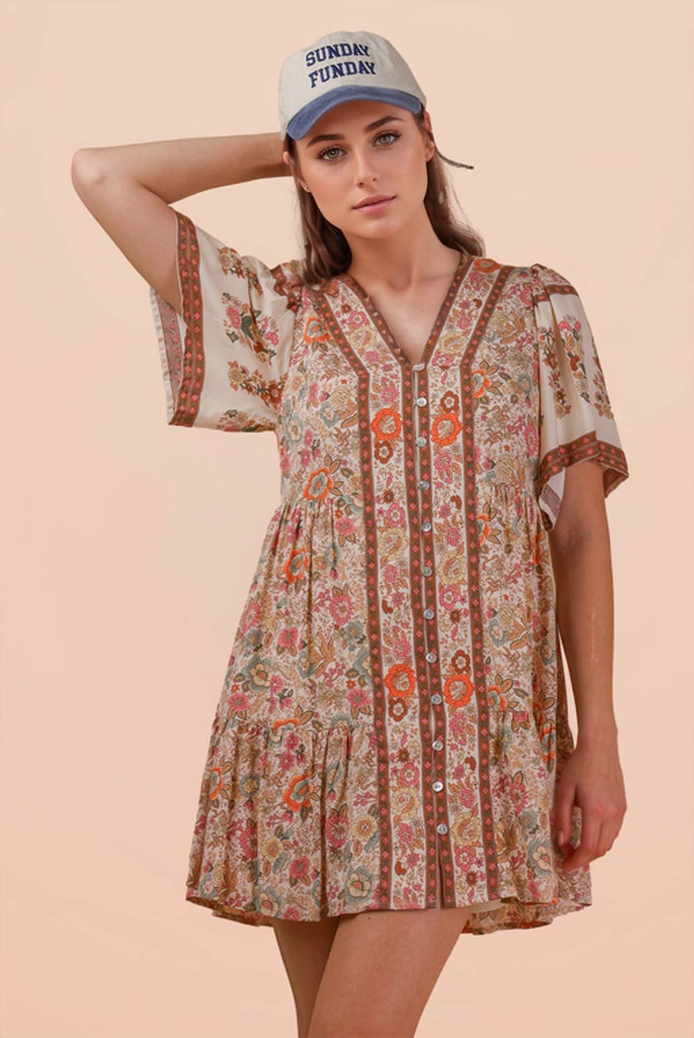 Woven Mini Dress